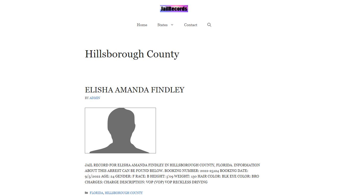 Hillsborough County Arrest Records